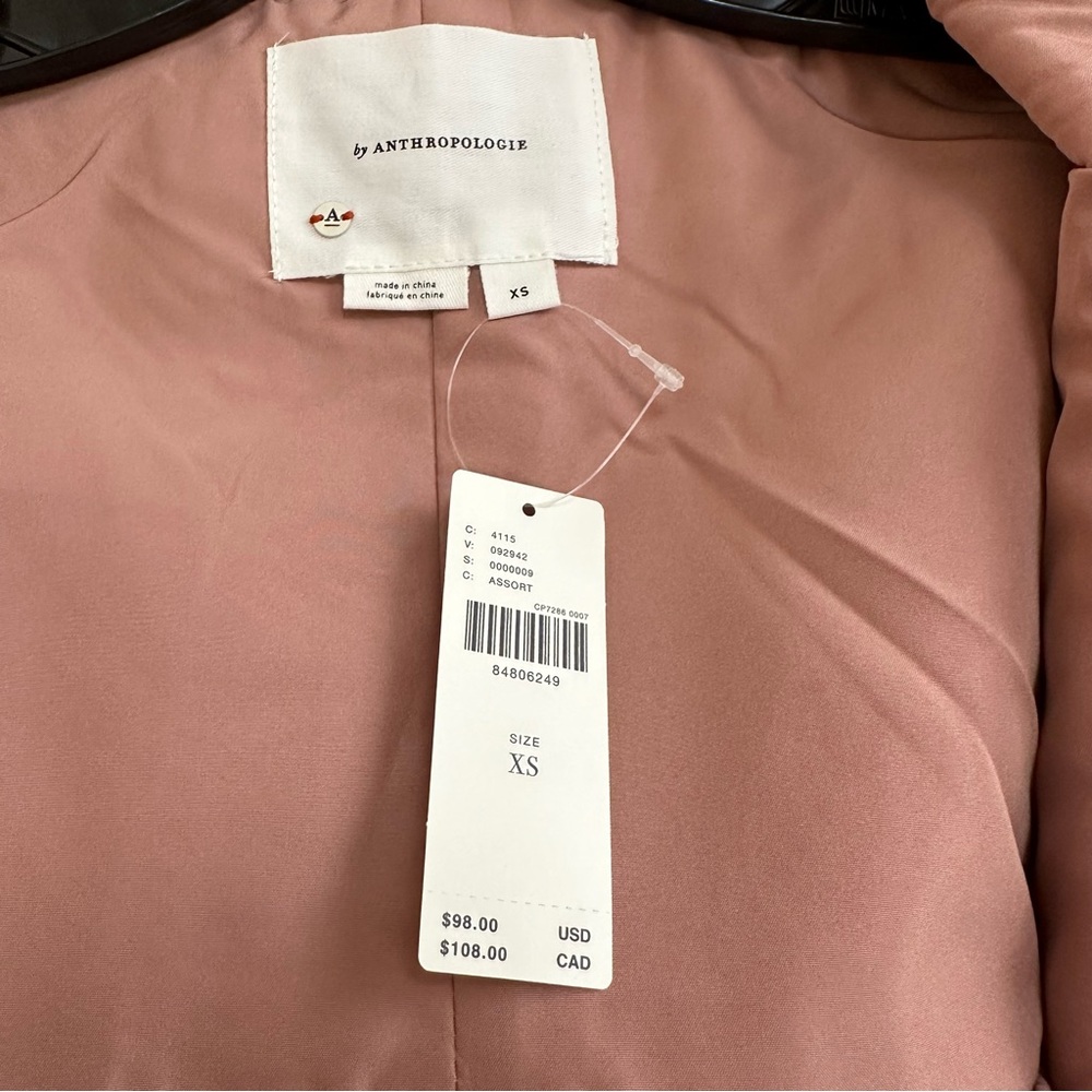 By Anthropologie '98 Bomber Jacket in Burlwood - Picture 5 of 6